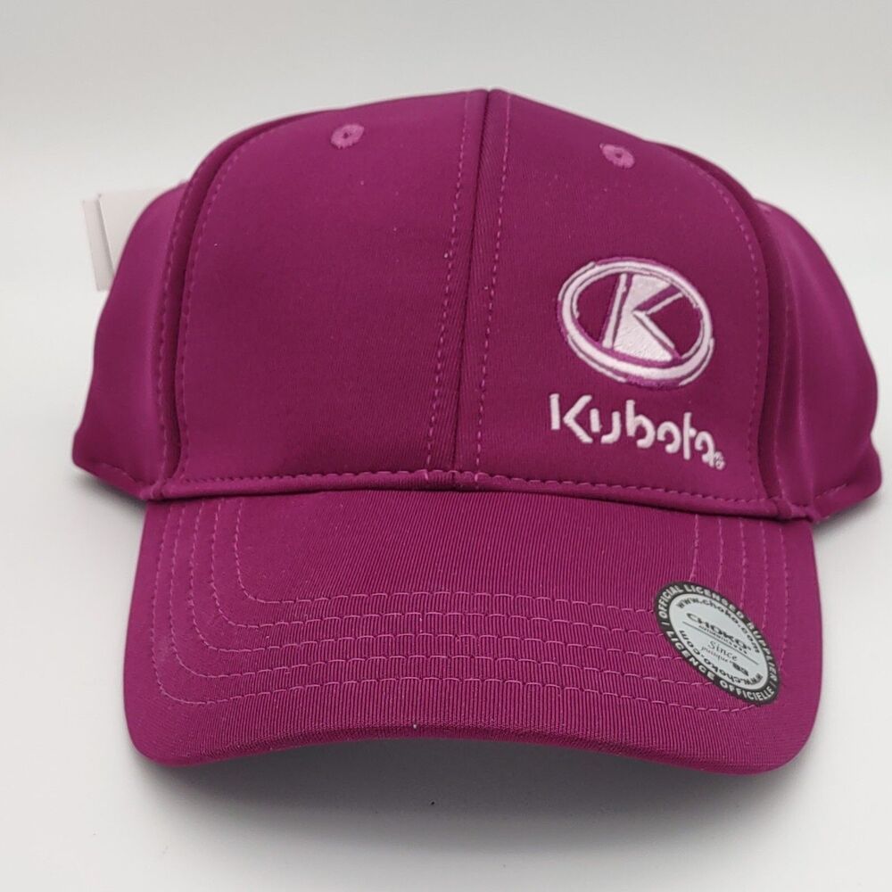NWT Kubota Women's Adjusted Cap Embroidered Logo Mulberry